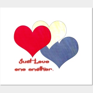 Just Love One Another by Cecile Grace Charles Posters and Art